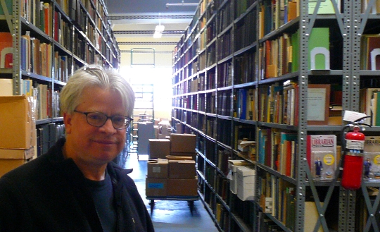 Rick Prelinger at the Prelinger Library in San Francisco, photo by Cory Doctorow