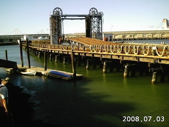 Abandoned pier for San Francisco's Belt Railroad