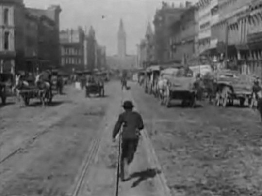 A ride up Market Street, San Francisco, circa 1905