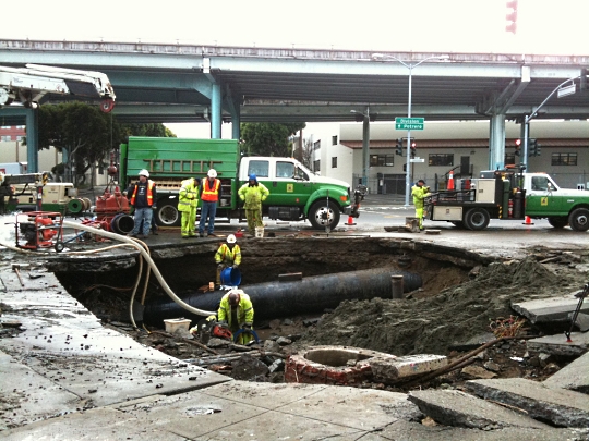 The SoMa Sinkhole, San Francisco, photo from the SF Appeal Flickr Stream