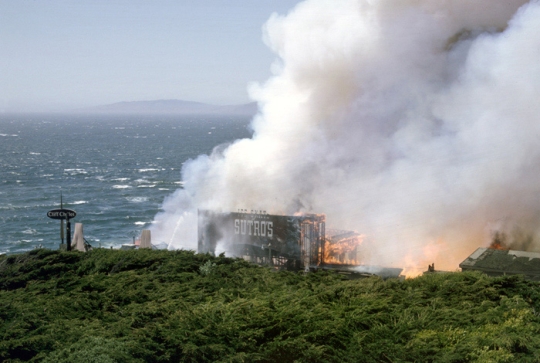 Sutro Baths Fire, 1966, San Francisco