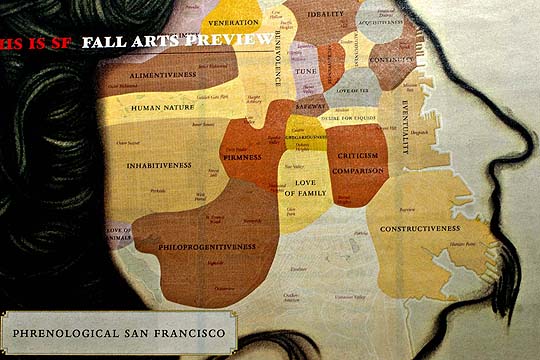 Phrenology Map 7x7 Magazine, San Francisco