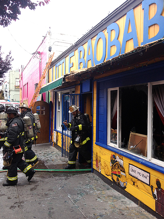 Fire at Little Baobab